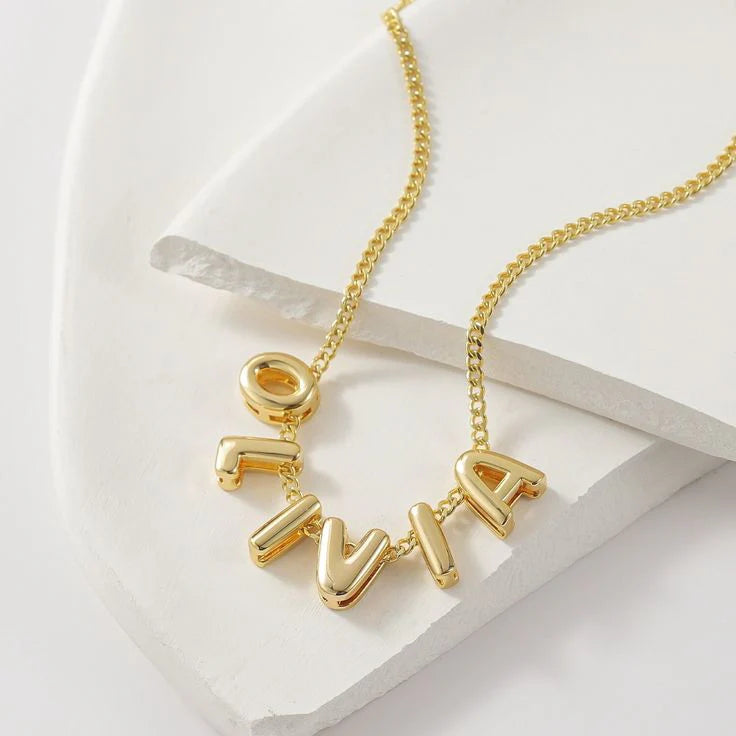 Bubble Name Necklace - Buy 1 Get 2 Free