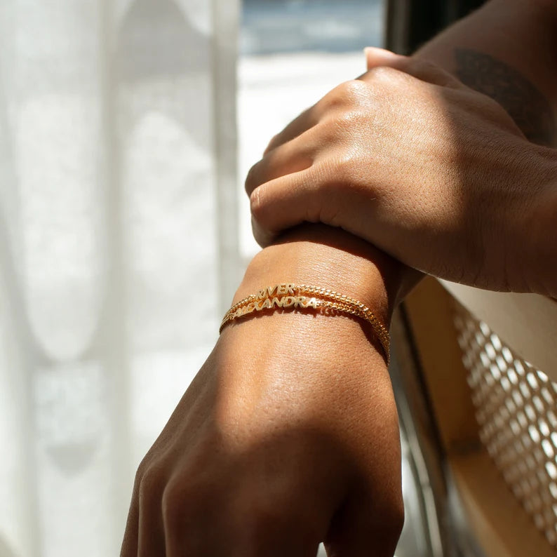 Custom Name Letter Bracelet