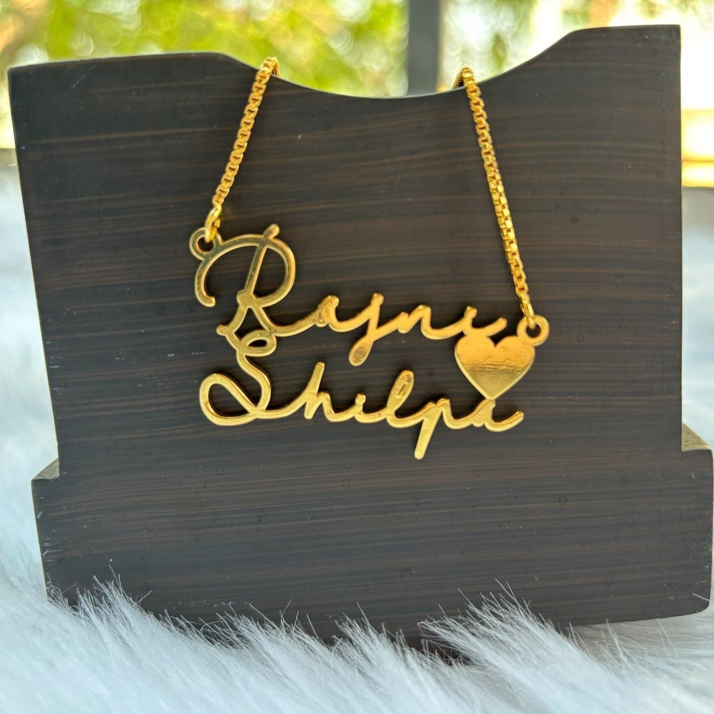 Cursive Double Name Necklace