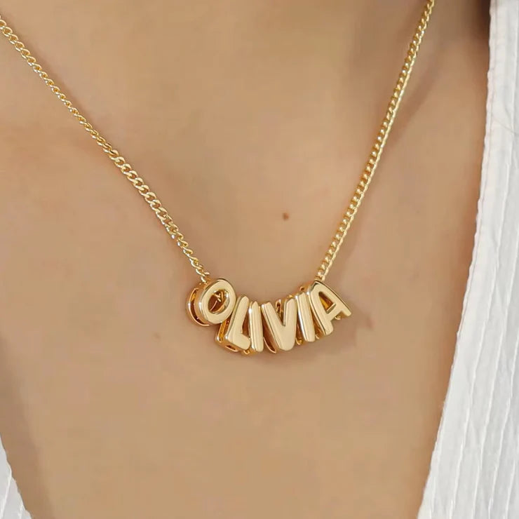 Bubble Name Necklace - Buy 1 Get 2 Free