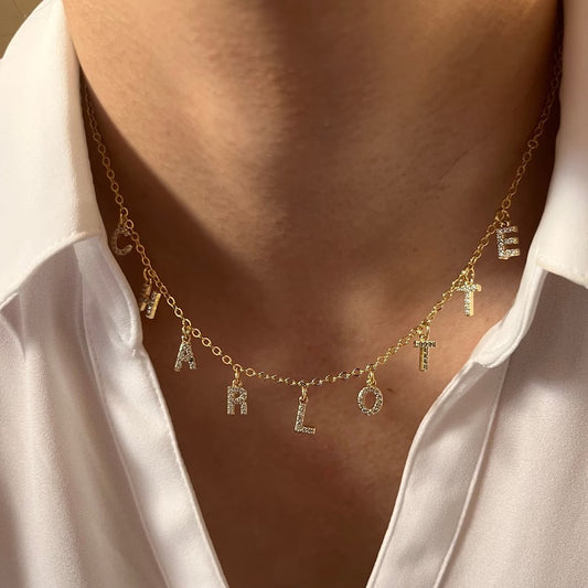 Charm Name Necklace