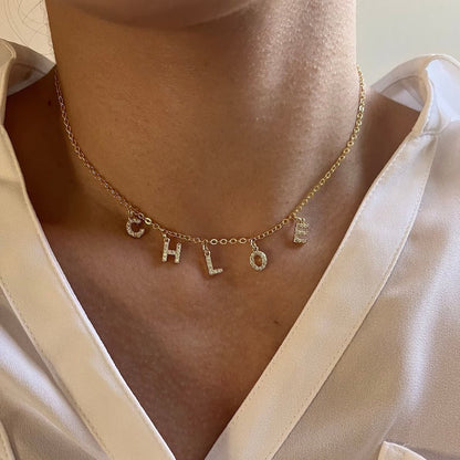 Charm Name Necklace