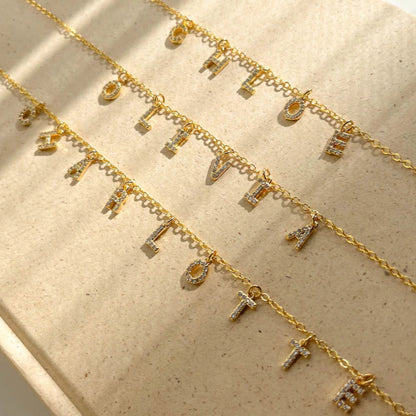 Charm Name Necklace