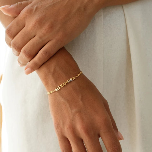 Custom Name Letter Bracelet