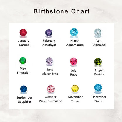 Birthstone &amp; Initial Necklace