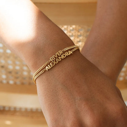 Custom Name Letter Bracelet
