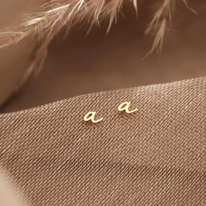 Custom Initial Stud Earrings